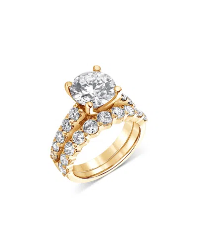 Bloomingdale's Fine Collection Certified Lab Grown Diamond Bridal Set In 18k Yellow Gold, 4.75 Ct. T. W.