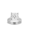 Bloomingdale's Fine Collection Certified Lab Grown Diamond Bridal Set With Engagement Ring And Wedding Band In 18k White Gold, 7.2 In White
