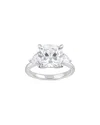 Bloomingdale's Fine Collection Certified Lab Grown Cushion Cut Diamond Engagement Ring In 18k White Gold, 5.6 Ct. T. W. In White