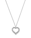 Bloomingdale's Fine Collection Certified Lab Grown Diamond Heart Pendant Necklace In 14k White Gold, 2.0 Tcw In White