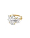 Bloomingdale's Fine Collection Certified Lab Grown Diamond Oval Three Stone Engagement Ring In 18k Yellow Gold, 10.45 Ct. T. W. In Gold