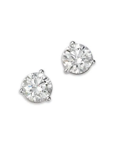 Bloomingdale's Fine Collection Certified Lab Grown Diamond Stud Earrings In 18k White Gold, 2.0 Tcw
