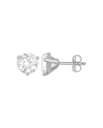 Bloomingdale's Fine Collection Certified Lab Grown Diamond Stud Earrings In 18k White Gold, 4.0 Ct. T. W.