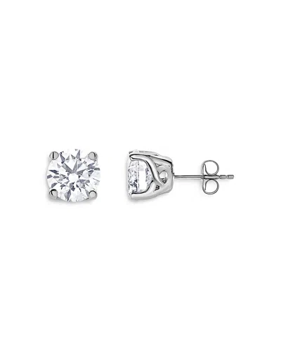 Bloomingdale's Fine Collection Certified Lab Grown Diamond Stud Earrings In 18k White Gold, 5.0 Tcw
