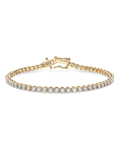 Bloomingdale's Fine Collection Certified Lab Grown Diamond Tennis Bracelet In 14k Gold, 10.0 Tcw