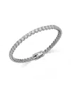 Bloomingdale's Fine Collection Certified Lab Grown Diamond Tennis Bracelet In 14k White Gold, 7.0 Tcw In Metallic