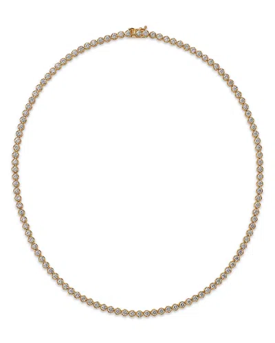 Bloomingdale's Fine Collection Certified Lab Grown Diamond Tennis Necklace In 14k White Gold, 7.0 Tcw