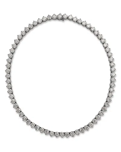 Bloomingdale's Fine Collection Certified Lab Grown Diamond Tennis Necklace In 18k White Gold, 51.0 Ct. T. W.