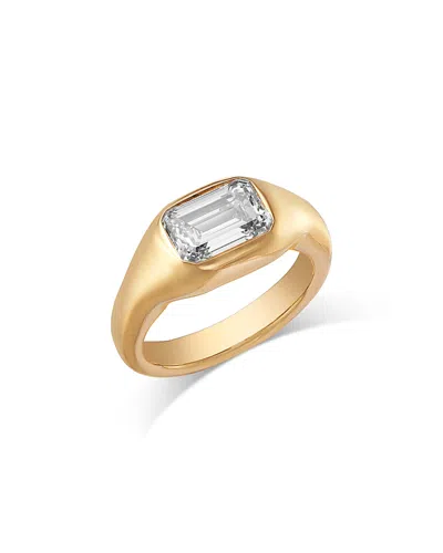 Bloomingdale's Fine Collection Certified Lab Grown Emerald Cut Diamond Ring In 14k Yellow Gold, 1.95 Ct. T.w.