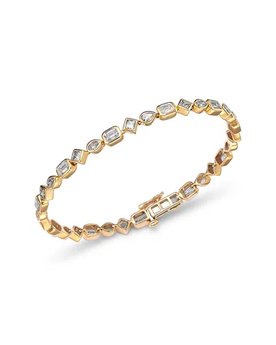 Bloomingdale's Fine Collection Certified Lab Grown Mixed Cut Diamond Bracelet In 14k Yellow Gold, 5.0 Ct. T. W.