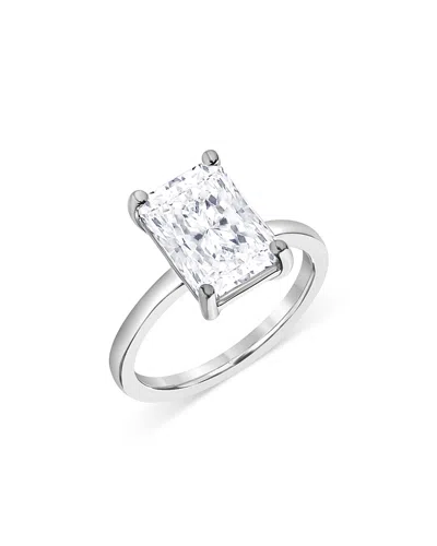 Bloomingdale's Fine Collection Certified Lab Grown Radiant-cut Diamond Engagement Ring In 18k White Gold, 3.0 Tcw