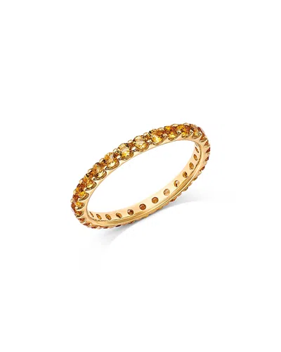 Bloomingdale's Fine Collection Citrine Stackable Eternity Ring In 14k Yellow Gold In Orange/gold