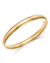Bloomingdale's Fine Collection Classic Polished Bangle Bracelet In 14k Yellow Gold - Exclusive In Gold