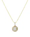 Bloomingdale's Fine Collection Diamond Accent Initial Pendant Necklaces In 14k Yellow Gold, 0.05-0.10 Ct. T. W. - Exclusive