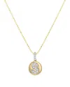 Bloomingdale's Fine Collection Diamond Accent Initial Pendant Necklaces In 14k Yellow Gold, 0.05-0.10 Ct. T. W. - Exclusive In S