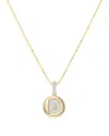 Bloomingdale's Fine Collection Diamond Accent Initial Pendant Necklaces In 14k Yellow Gold, 0.05-0.10 Ct. T. W. - Exclusive