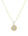 Bloomingdale's Fine Collection Diamond Accent Initial Pendant Necklaces In 14k Yellow Gold, 0.05-0.10 Ct. T. W. - Exclusive In R