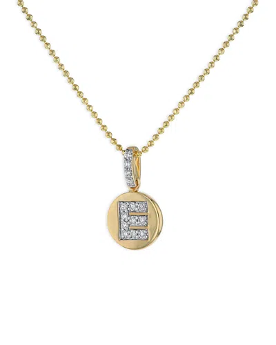 Bloomingdale's Fine Collection Diamond Accent Initial Pendant Necklaces In 14k Yellow Gold, 0.05-0.10 Ct. T. W. - Exclusive