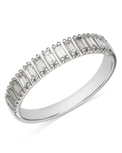 Bloomingdale's Fine Collection Diamond Baguette Anniversary Band In 14k White Gold, 0.33 Ct. T. W.