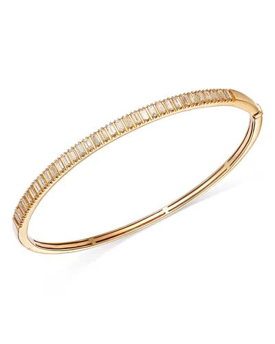 Bloomingdale's Fine Collection Diamond Baguette Bangle Bracelet In 14k Yellow Gold, 1.00 Ct. T. W.