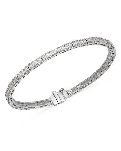 Bloomingdale's Fine Collection Diamond Baguette Tennis Bracelet In 14k White Gold, 1.5 Ct. T. W.