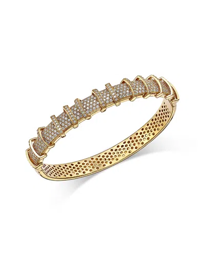 Bloomingdale's Fine Collection Diamond Bangle Bracelet In 14k Yellow Gold, 2.65 Tcw