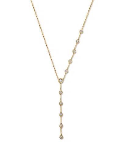 Bloomingdale's Fine Collection Diamond Bezel Lariat Necklace In 14k Yellow Gold, 0.25 Tcw
