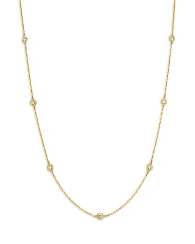 Bloomingdale's Fine Collection Diamond Bezel Station Necklace In 14k Gold, 0.75 Tcw