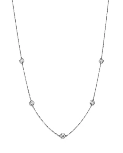Bloomingdale's Fine Collection Diamond Bezel Station Necklace In 14k Gold, 1.0 Tcw