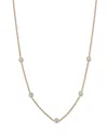 Bloomingdale's Fine Collection Diamond Bezel Station Necklace In 14k Yellow Gold, 1.5 Ct. T. W.