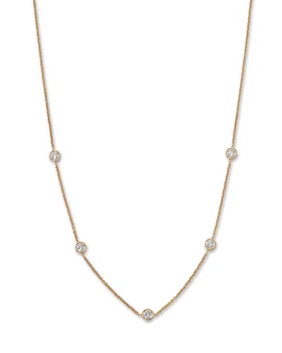 Bloomingdale's Fine Collection Diamond Bezel Station Necklace In 14k Yellow Gold, 1.5 Ct. T. W.