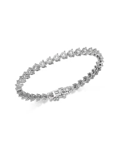 Bloomingdale's Fine Collection Diamond Bezel Tennis Bracelet In 14k White Gold, 4.0 Tcw