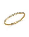 Bloomingdale's Fine Collection Diamond Bezel Tennis Bracelet In 14k Yellow Gold, 1.05 Tcw In Gold