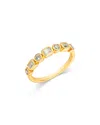 Bloomingdale's Fine Collection Bezeled Diamond Band In 14k Yellow Gold, 0.5 Ct. T. W. In Gold