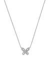 Bloomingdale's Fine Collection Diamond Butterfly Pendant Necklace In 14k White Gold, 0.25 Tcw In White