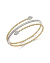 Bloomingdale's Fine Collection Diamond Bypass Bracelet In 14k Two Tone Gold, 1.8 Tcw