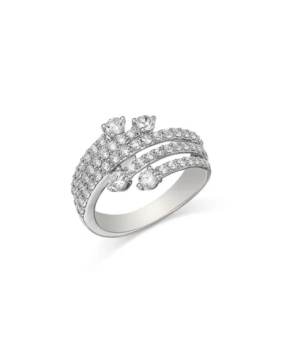 Bloomingdale's Fine Collection Diamond Bypass Ring In 14k White Gold, 1 Ct. T. W.
