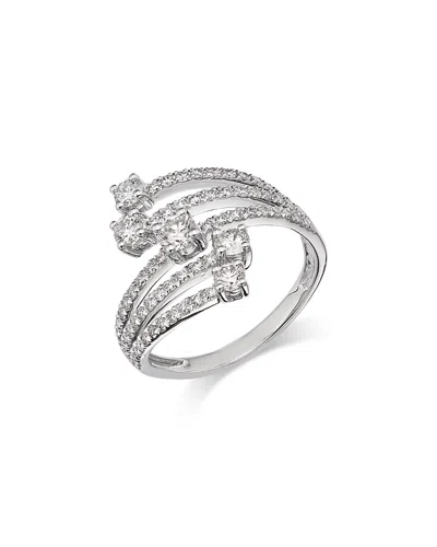 Bloomingdale's Fine Collection Diamond Bypass Ring In 14k White Gold, 10.0 Ct. T. W.