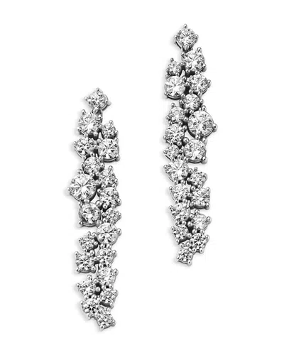 Bloomingdale's Fine Collection Diamond Cascade Drop Earrings In 14k White Gold, 2.0 Ct. T. W.