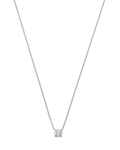 Bloomingdale's Fine Collection Diamond Certified Solitaire Pendant Necklace In 14k White Gold, 0.40 Ct. T. W.
