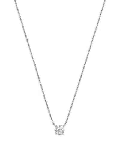 Bloomingdale's Fine Collection Diamond Certified Solitaire Pendant Necklace In 14k White Gold, 0.50 Ct. T. W.