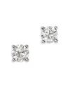 Bloomingdale's Fine Collection Diamond Certified Solitaire Studs In 14k White Gold, 1.0 Ct. T. W.