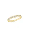 Bloomingdale's Fine Collection Diamond Channel Set Band Ring In 14k Yellow Gold, 0.25 Tcw In Gold