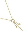 Bloomingdale's Fine Collection Diamond Charm Necklace In 14k Yellow Gold, 0.20 Tcw In Gold