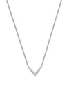 Bloomingdale's Fine Collection Diamond Chevron Necklace In 14k White Gold, 0.16 Ct. T. W. In White