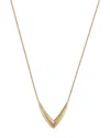 Bloomingdale's Fine Collection Diamond Chevron Necklace In 14k Yellow Gold, 0.30 Ct. T. W.