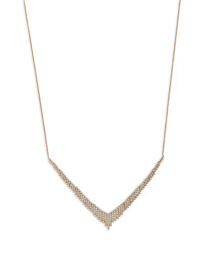 Bloomingdale's Fine Collection Diamond Chevron Necklace In 14k Yellow Gold, 1.0 Ct. T. W.