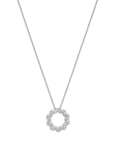 Bloomingdale's Fine Collection Diamond Circle Pendant In 14k White Gold, 0.85 Tcw