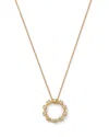 Bloomingdale's Fine Collection Diamond Circle Pendant Necklace In 14k Yellow Gold, 0.15 Ct. T. W.