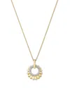 Bloomingdale's Fine Collection Diamond Circle Pendant Necklace In 14k Yellow Gold, 0.25 Tcw In Gold